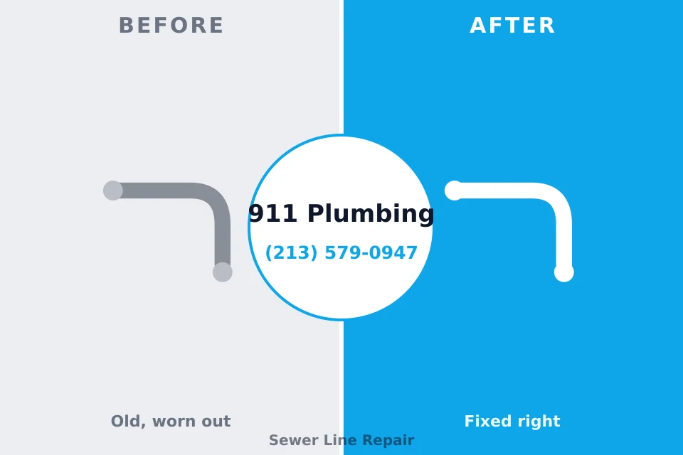 Before and after: plumbing company Beverly Hills, FL